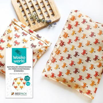 BeePack Vrečke za vosek "Liski" komplet L+XL 1 kos.