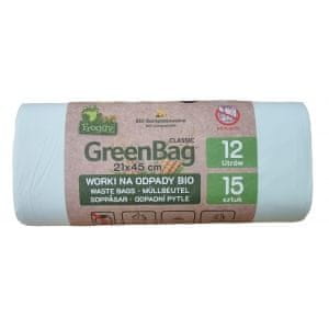 Green Tree Kompostabilne vrečke za smeti 12L 15 kosov.