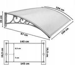 Gockowiak Plastična streha Miko 100x150 cm siva