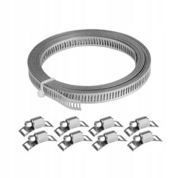 shumee Polžasta sponka 8 mm x 3 m traku + 8 sponk