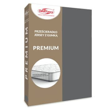 Darymex Bombažna rjuha 180x200, težka jersey, 170, siva
