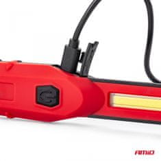 AMIO 3W COB LED inšpekcijska svetilka, 1800 mAh
