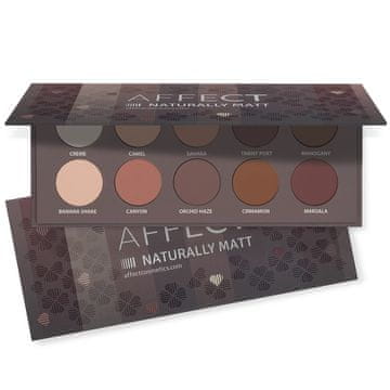 AFFECT Paleta 10 senčil za oči Affect naravno mat