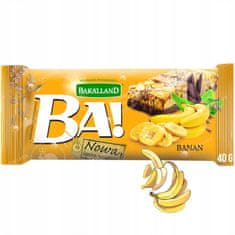BAKALLAND Bakalland BA! Zdrava žitna ploščica Banana
