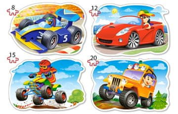 Castorland Sestavljanka 4v1 B-043057 Vožnja za zabavo