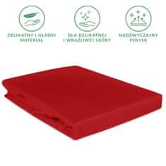 Darymex Bombažna rjuha 160x200 saten 100% bombaž rdeča