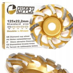 RIPPER 125MM dvojni brusilni disk za beton - L
