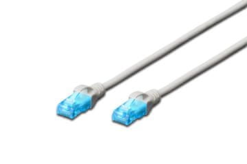 Digitus Patchcord Digitus UTP kat. 5e 2m PVC siv