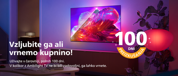 Ambilight TV - preizkušajte 100 dni