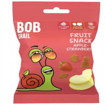 Bob Snail Sadni želeji BOB Snail jabolko-jagoda 20g