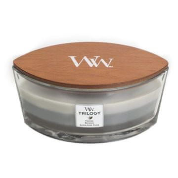 Woodwick Sveča Warm Woods Woodwick Ellipse Trilogy