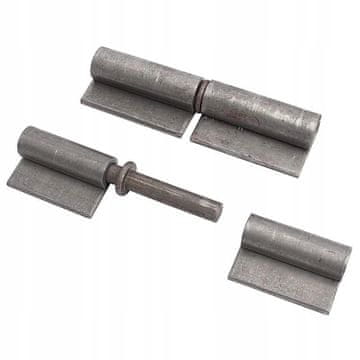 shumee Črni tečaj z varilnimi krili 80x30x3x8mm