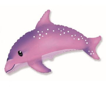 Flexmetal Folija balon Sweet Dolphin, roza - 70 cm