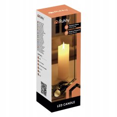 shumee LED sveča/vložek 15x5cm 1kos Ruhhy 26719