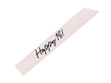 PartyDeco Prstan Happy 18, osemnajst - krem, 76 cm