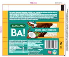 BAKALLAND Kokosova ploščica Bakalland Yem Go 40 g