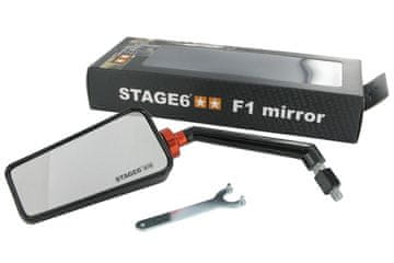 shumee Ogledalo Stage6 F1 Style M8, levo, črno