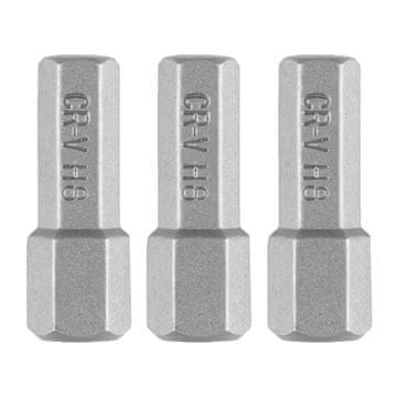 shumee Šestkotni nastavki H8 x 25 mm, 3 kosi.