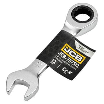 JCB Kratek 12 mm ragljasti viličasti ključ