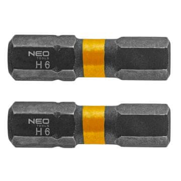 shumee Udarni nastavki HEX6 x 25 mm, 2 kosa.
