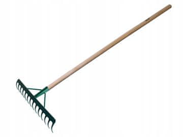 ZELENE OJAČANE GRABLJE 14-ZOBE 130 CM