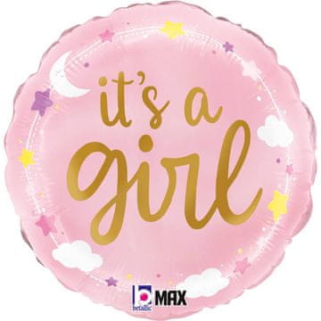 shumee Folija balon - roza It's A Girl 46 cm