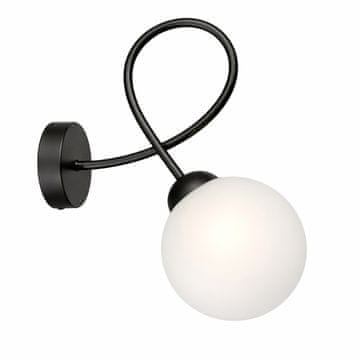 KETER Stenska svetilka 1xE14 Lyra črna/bela