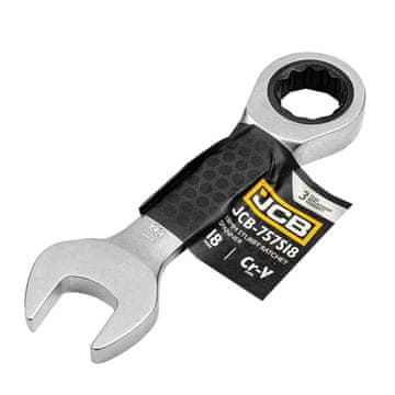 JCB Kratek viličasti ključ z ragljo 18 mm