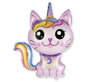 Flexmetal Folija balon Magic Cat (roza) 24" FX