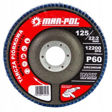 PERESNI DISK 125 mm P60 INOX