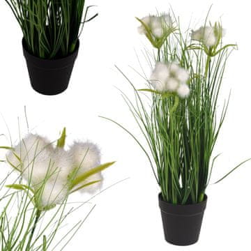 TOP GIFT CV17514 umetna pampas trava v loncu