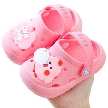 shumee Crocs Baby Chick roza japonke 31/32