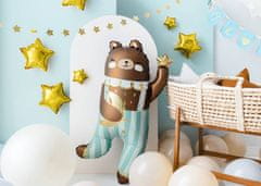 PartyDeco Folija balon z medvedkom, 72x104 cm