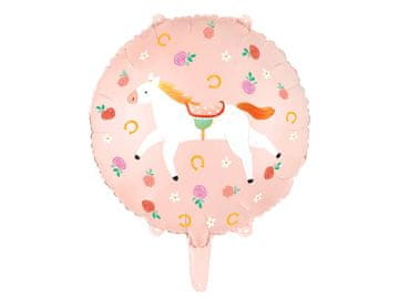PartyDeco Folija balon z motivom konja, 45 cm