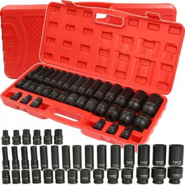 shumee Komplet udarnih nastavkov 1/2'' 8-32 mm, 35 kosov