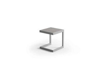 shumee Aluminijasta mizica Grenada 40x40 zumm siva Homms