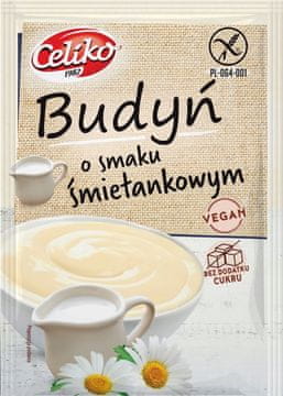 shumee Celiko puding z okusom smetane, 40 g brez glutena