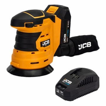 JCB Akumulatorski orbitalni brusilnik 18V 2Ah + torba