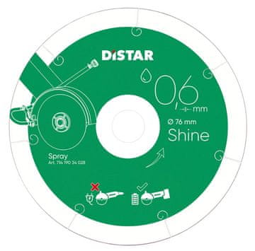 DISTAR Diamantni disk za sijaj 76*0,6*6*10 - TD-DI 7051