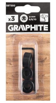 Graphite Omejevalniki svedrov 6/8/10 mm 3 kosi - T 58T550