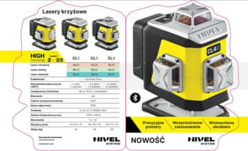shumee Križni laser Nivel sistem CL4R 4x360 rdeči žarek