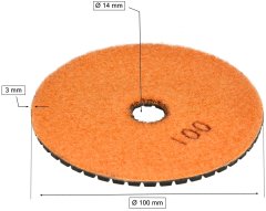 shumee Diamantni disk za granit 100 mm elastičen gr 100