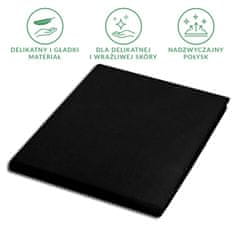 Darymex Bombažna rjuha 160x200 saten 100% BOMBAŽ črne barve