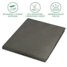 Darymex Bombažna rjuha 200x220, saten, 100% bombaž, siva