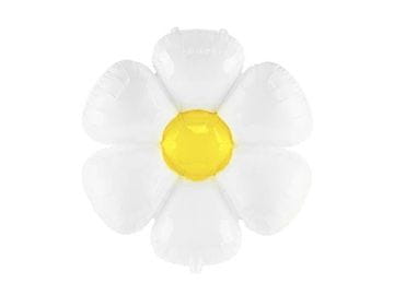 PartyDeco Folija balon z motivom cveta marjetice, 80x71 cm