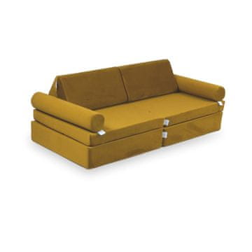 shumee Montessori Comfort Žamet Mini Igralni Zofa Zlata