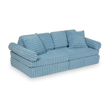 shumee Montessori Comfort Waffle Blue mini igralni kavč
