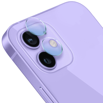 shumee Hibridni ovitek za kamero za iPhone 12, prozoren