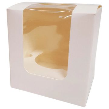 shumee Škatla za mafine z okencem 9x9x9,5 cm 100 kosov.