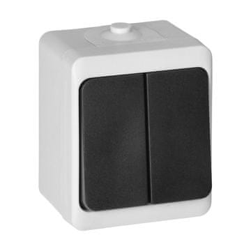 Orno Aquatic mini dvopolno stikalo IP54 - ON-7301/WB
